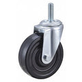 Swivel Stem Caster, Rubber, 4 in., 170 lb.