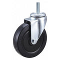 Swivel Stem Caster, Rubber, 5 in., 200 lb.
