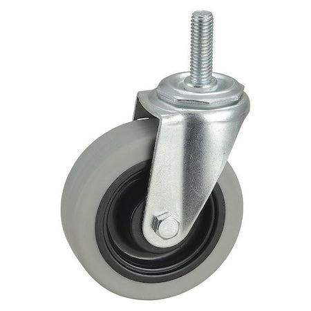 Swivel Stem Caster, TPR, 4 in., 300 lb.