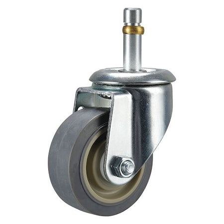 Swivel Stem Caster, PolyU, 3-1/2 in, 250 lb