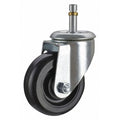 Swivel Stem Caster, Polyolfn, 4 in, 350 lb.