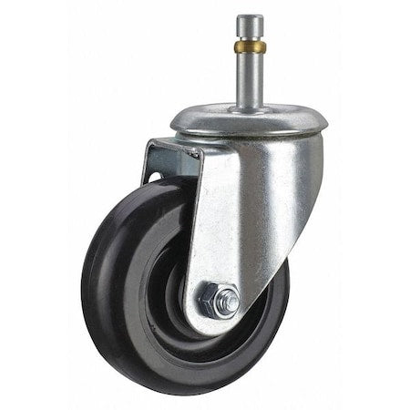 Swivel Stem Caster, Polyolfn, 5 in, 350 lb.