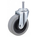 Swivel Stem Caster, Polyurthn, 4 in, 350 lb