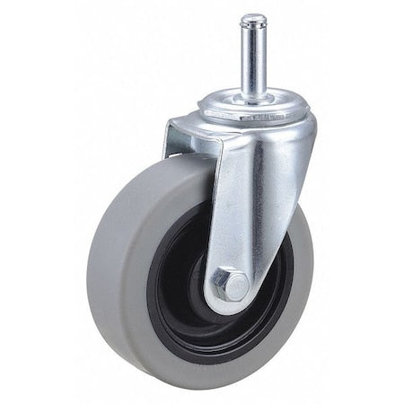 Swivel Stem Caster, Polyurthn, 4 in, 350 lb