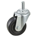 Swivel Stem Caster, Rubber, 3 in., 150 lb.