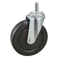 Swivel Stem Caster, Rubber, 5 in., 200 lb.