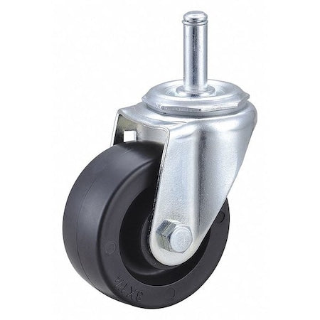 Swivel Stem Caster, Polyolfn, 3 in., 210 lb