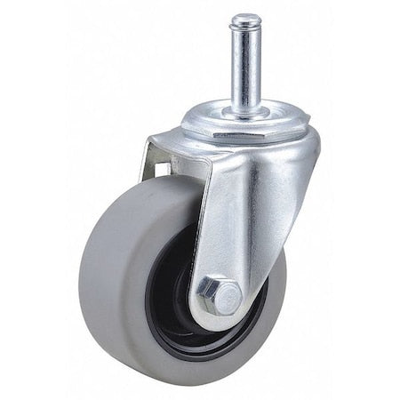 Swivel Stem Caster, TPR, 3 in., 210 lb.