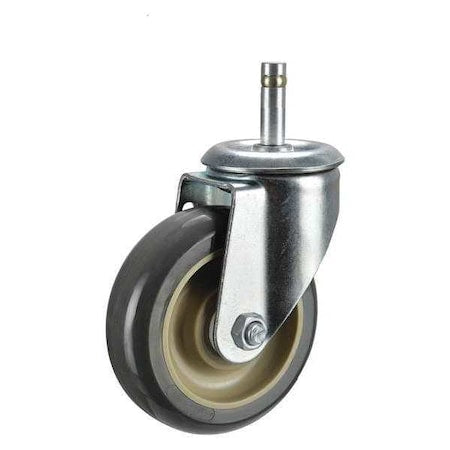 Swivel Stem Caster, Polyurthn, 4 in, 275 lb