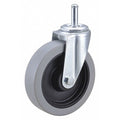 Swivel Stem Caster, Polyurthn, 5 in, 300 lb