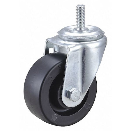 Stem Caster, 3 in Dia, Polyolefin, 210lb