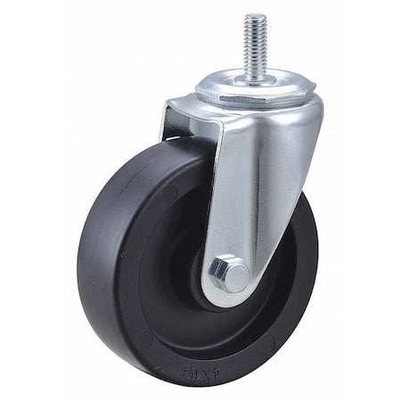 Swivel Stem Caster, Polyolfn, 4 in, 275 lb.