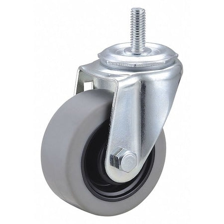 Swivel Stem Caster, Polyurthn, 3 in, 210 lb