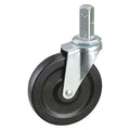 Swivel Stem Caster, Rubber, 5 in., 125 lb.