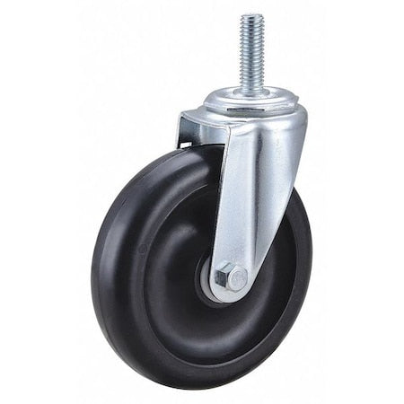 Swivel Stem Caster, Polyolfn, 5 in, 300 lb.