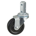 Swivel Stem Caster, Rubber, 3 in., 100 lb.