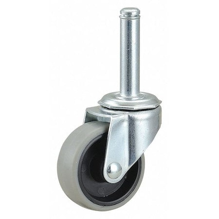 Swivel Stem Caster, TPR, 2 in., 75 lb.