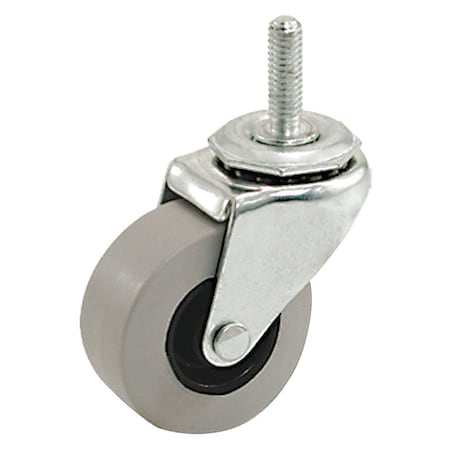 Swivel Stem Caster, TPR, 2 in., 75 lb.