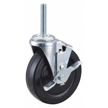 Swivel Stem Caster w/Brake, 5 in., 200 lb.
