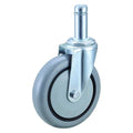 Swivel Stem Caster, Polyurthn, 5 in, 300 lb