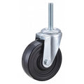 Swivel Stem Caster, Rubber, 4 in., 170 lb.