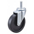 Swivel Stem Caster, Polyolfn, 4 in, 150 lb.