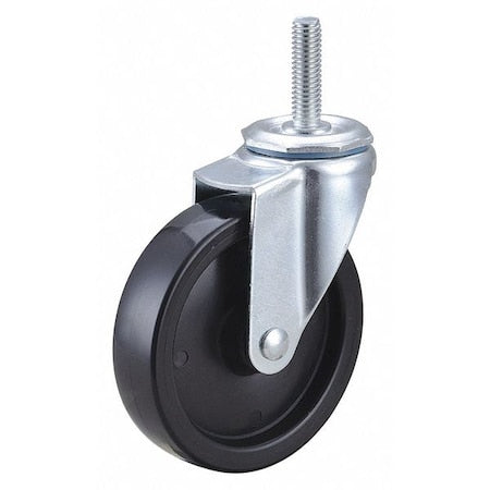 Swivel Stem Caster, Polyolfn, 4 in, 150 lb.