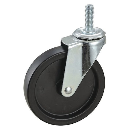 Swivel Stem Caster, Polyolfn, 5 in, 150 lb.