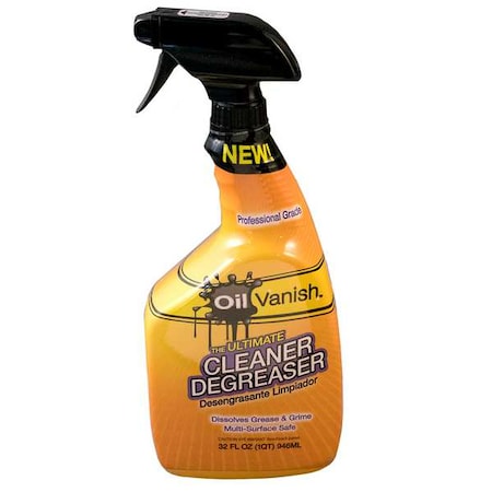 Cleaner/Degreaser, 1 Gal Trigger Spray Bottle, Liquid, 4 PK