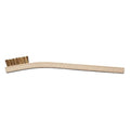 1/4 in W Utility Brush, Stiff, 7 3/4 in L Handle, 1 3/8 in L Brush, Brass, Wood, 7 3/4 in L Overall