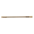 3/16 in W Utility Brush, Medium, 4 1/2 in L Handle, 1/4 in L Brush, Brown, Stainless steel