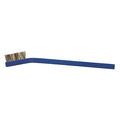 7/16 in W Scrub Brush, Medium, 6 7/16 in L Handle, 1 3/16 in L Brush, Brown, Aluminum