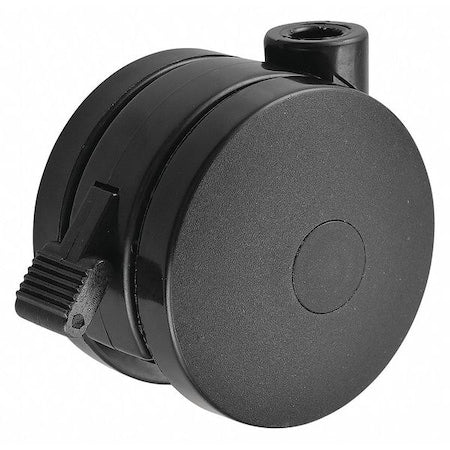 Threaded Stem Caster, 3 in Dia, Twin Wheel, Swivel Caster With Brake, 125 Load Capacity