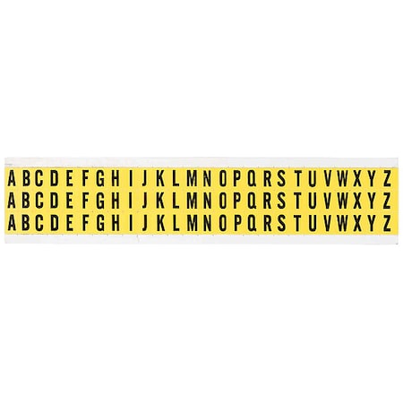 LetterLabelSet, Vinyl, 1/2inH, 3/8inW