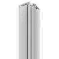 Piano Hinge, Aluminum, Full Surface Mounting, 1 5/8 in Leaf W x 83 in Leaf H, Satin Aluminum