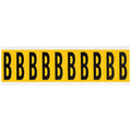 Letter Label, B, 2-1/4in.Hx7/8in.W, Vinyl