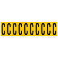 Letter Label, C, 2-1/4in.Hx7/8in.W