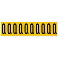 Letter Label, Q, 2-1/4in.Hx7/8in.W, Vinyl