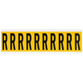 Letter Label, R, 2-1/4in.Hx7/8in.W, Vinyl
