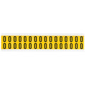Number Label, 0, 3/4in.Hx9/16in.W, Vinyl