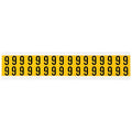 Number Label, 6, 3/4in.Hx9/16in.W, Vinyl