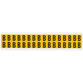 Letter Label, B, 3/4in.Hx9/16in.W, Vinyl