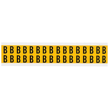 Letter Label, B, 3/4in.Hx9/16in.W, Vinyl