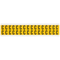 Letter Label, C, 3/4in.Hx9/16in.W, Vinyl