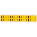 Letter Label, F, 3/4in.Hx9/16in.W, Vinyl