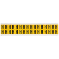 Letter Label, H, 3/4in.Hx9/16in.W, Vinyl