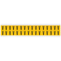 Letter Label, V, 3/4in.Hx9/16in.W, Vinyl