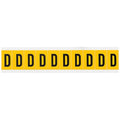 Letter Label, D, 1-1/2in.Hx7/8in.W