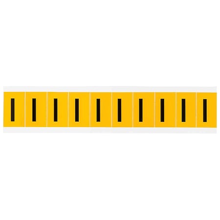 Letter Label, I, 1-1/2in.Hx7/8in.W