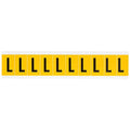 Letter Label, L, 1-1/2in.Hx7/8in.W, Vinyl